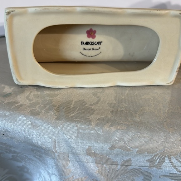 Franciscan Desert Rose Cream Napkin Holder - Picture 3 of 3